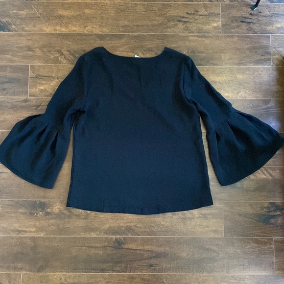 H&M - Bell Sleeve Blouse - Black - 6 - Picture 5 of 8